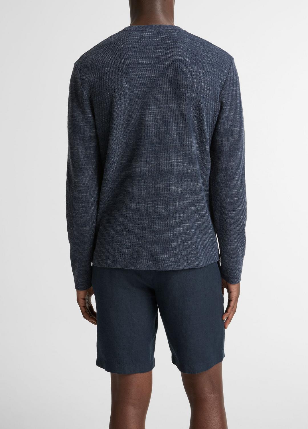 Double-Knit Cotton-Blend Long-Sleeve Shirt in Long Sleeve