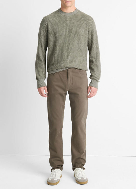 Dylan Slim 5-Pocket Peached Stretch-Cotton Pant in Trousers