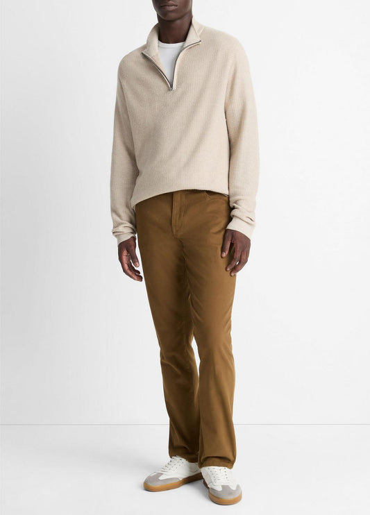 Dylan Slim 5-Pocket Peached Stretch-Cotton Pant in Trousers