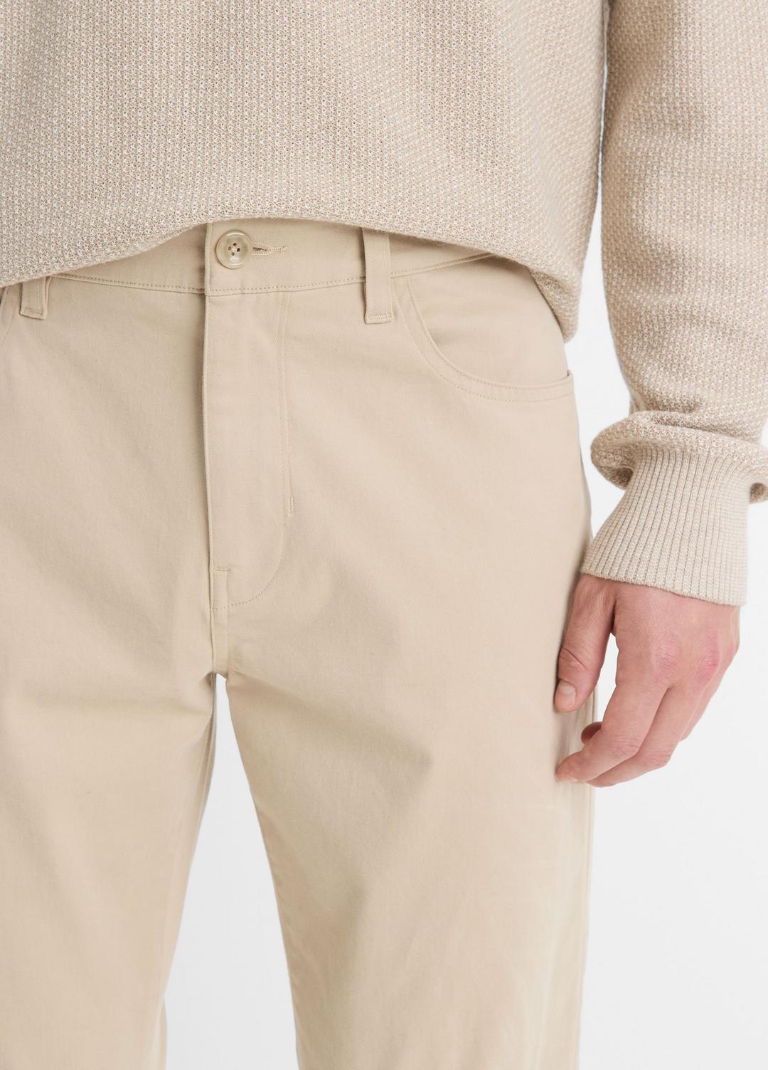 Dylan Slim 5-Pocket Peached Stretch-Cotton Pant in Trousers