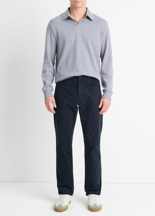 Dylan Slim 5-Pocket Peached Stretch-Cotton Pant in Trousers