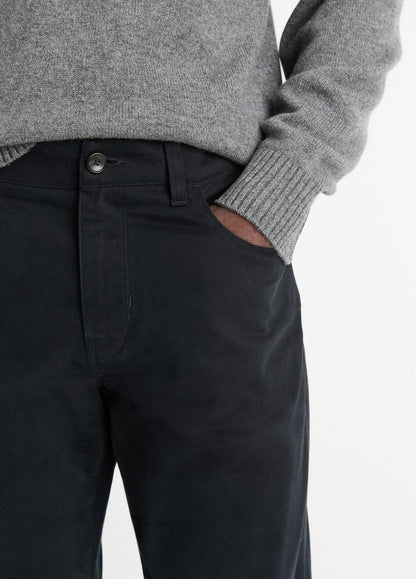 Dylan Slim 5-Pocket Peached Stretch-Cotton Pant in Trousers