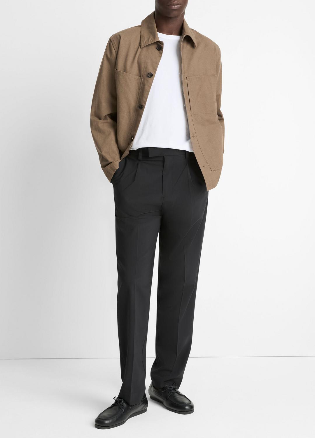 Louie Relaxed Pleated Trouser in Trousers