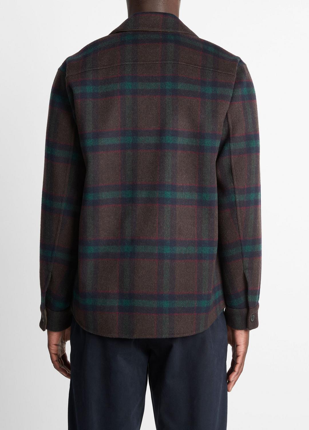 Plaid Splittable Wool-Blend Shirt Jacket in Shirt Jackets