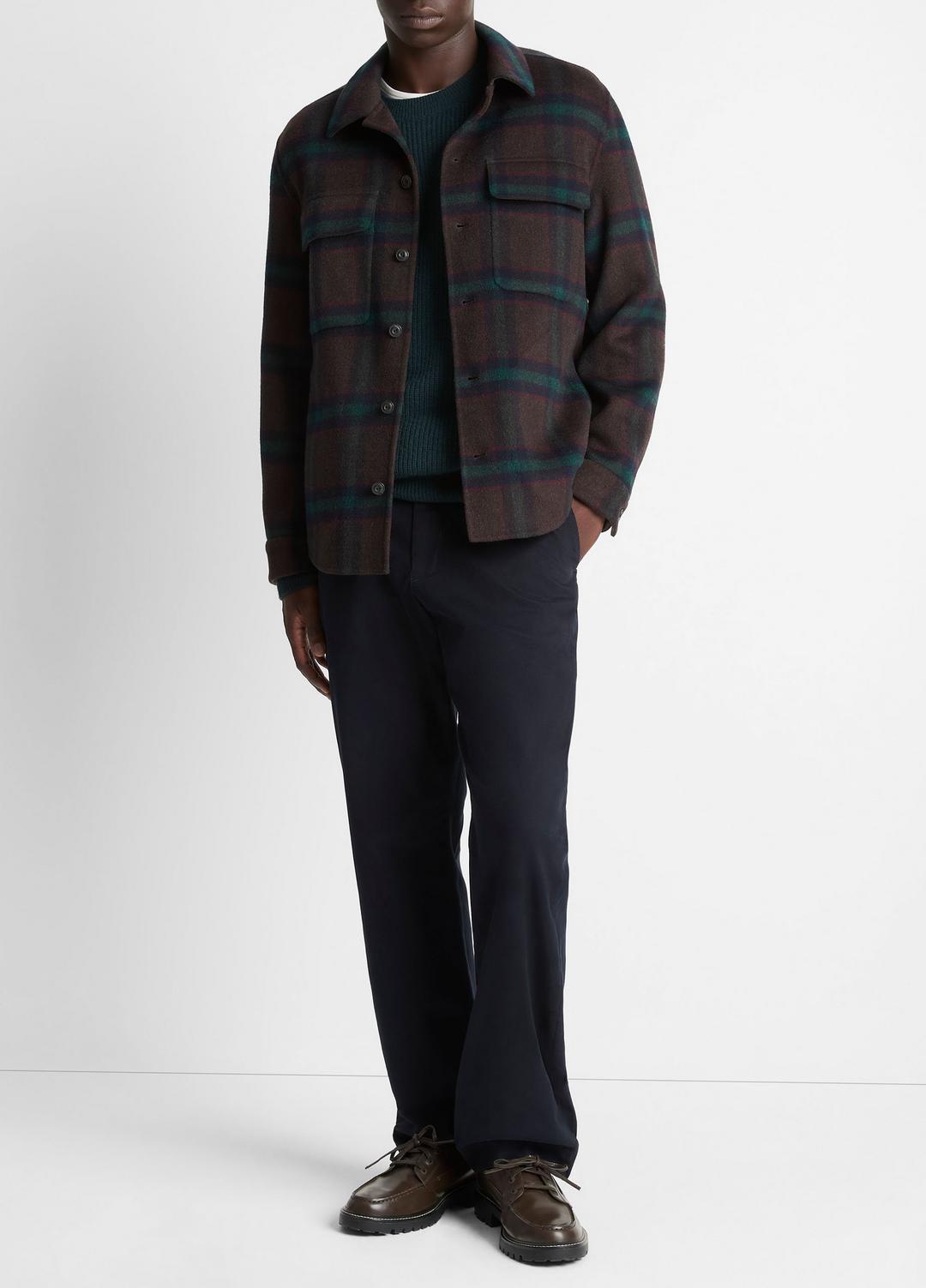 Plaid Splittable Wool-Blend Shirt Jacket in Shirt Jackets