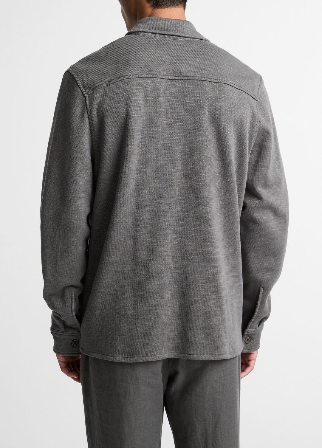Double-Slub Cotton-Blend Shirt Jacket in Jackets