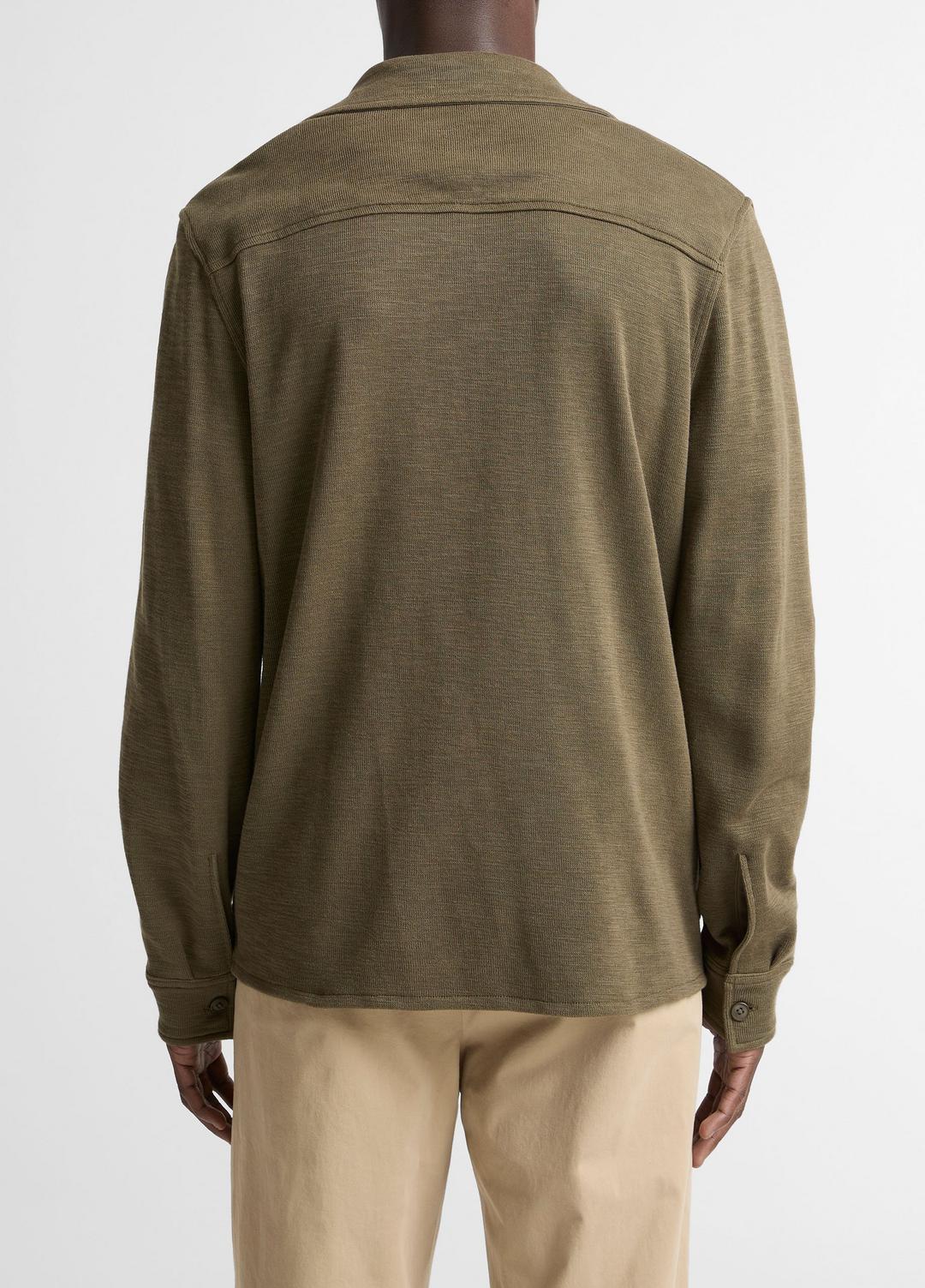 Double-Slub Cotton-Blend Shirt Jacket in Jackets