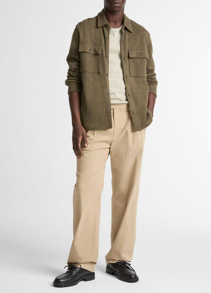 Double-Slub Cotton-Blend Shirt Jacket in Jackets