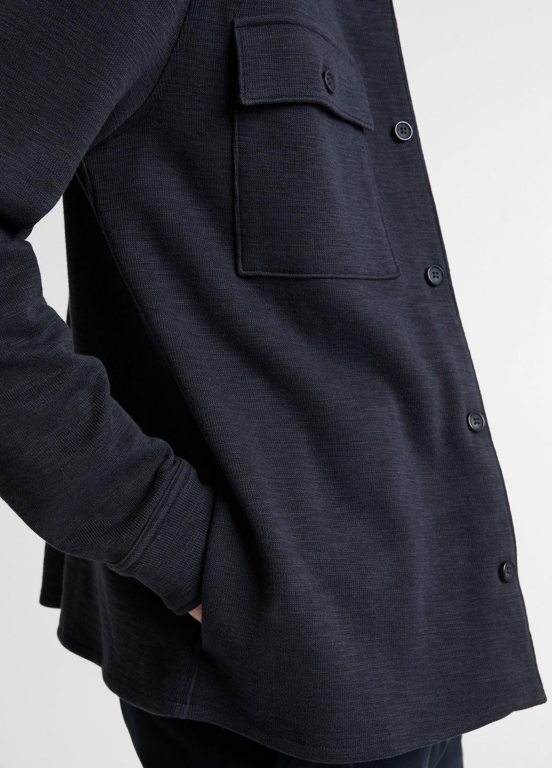 Double-Slub Cotton-Blend Shirt Jacket in Jackets