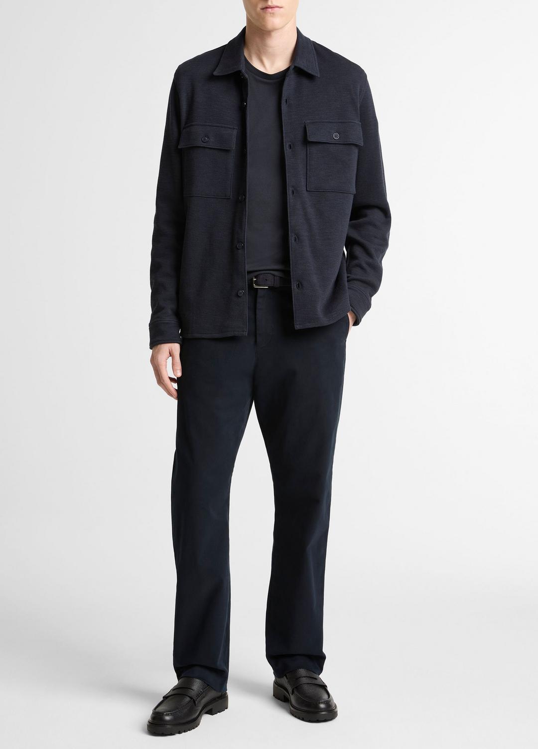 Double-Slub Cotton-Blend Shirt Jacket in Jackets