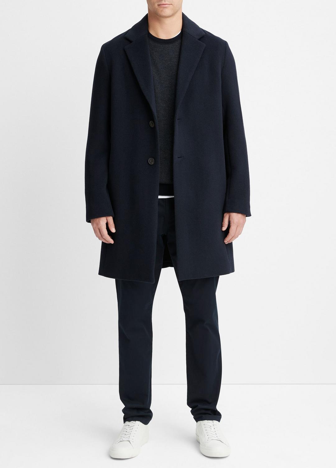Classic Italian Wool-Blend Coat in Jackets & Outerwear
