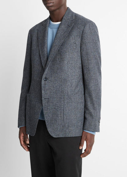 Plaid Alpaca-Blend Relaxed Sport Coat in Blazers
