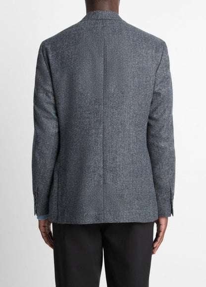 Plaid Alpaca-Blend Relaxed Sport Coat in Blazers