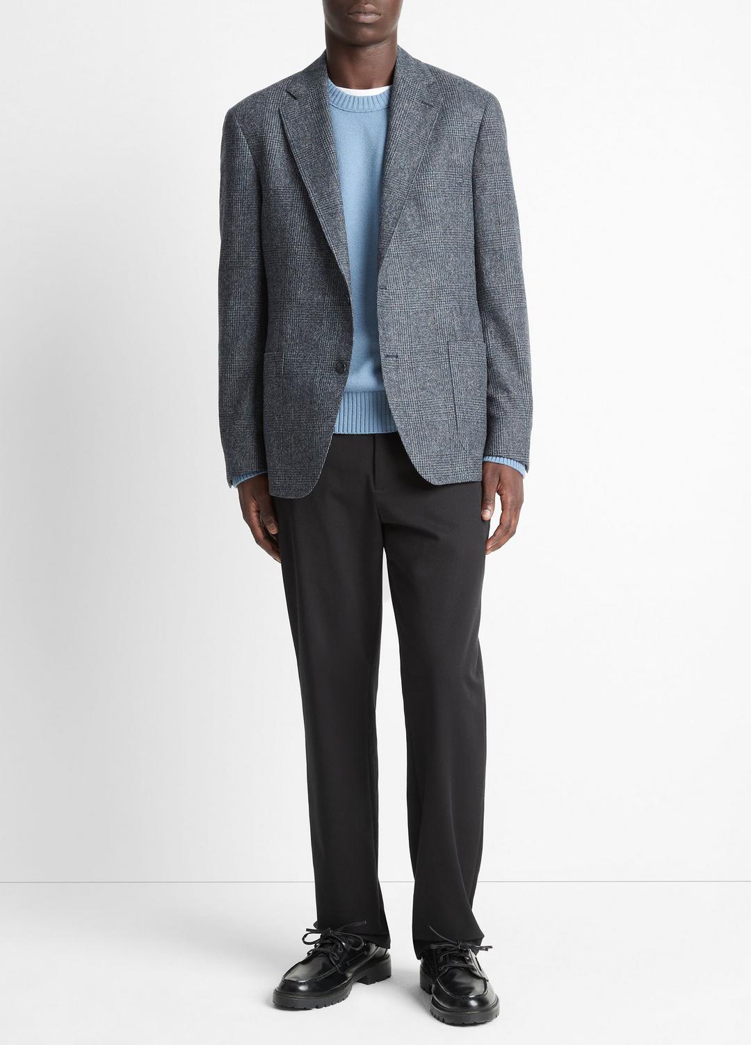 Plaid Alpaca-Blend Relaxed Sport Coat in Blazers