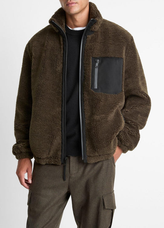 Sherpa Zip Jacket in Jackets