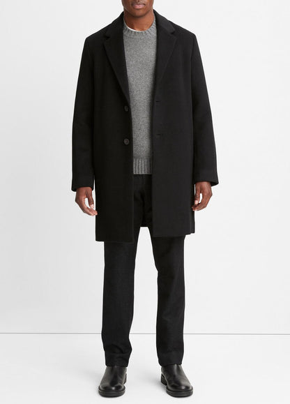 Classic Italian Wool-Blend Coat in Jackets & Outerwear
