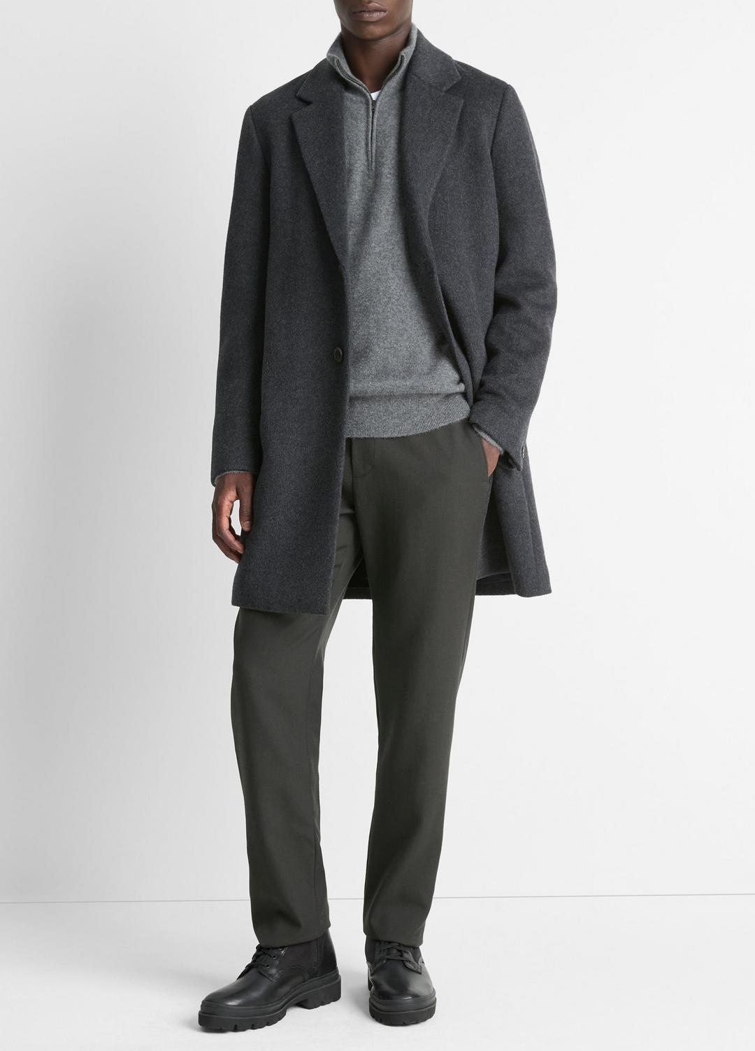 Classic Italian Wool-Blend Coat in Jackets & Outerwear