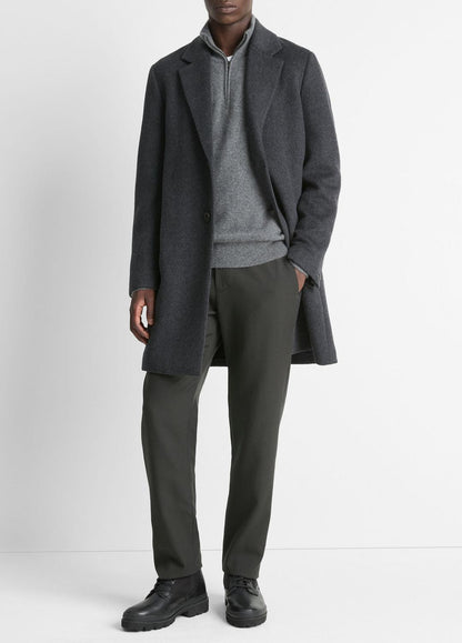Classic Italian Wool-Blend Coat in Jackets & Outerwear