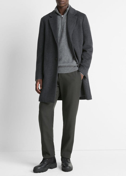Classic Italian Wool-Blend Coat in Jackets & Outerwear