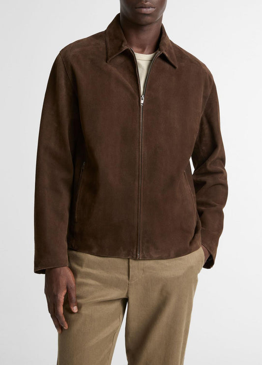Suede Moto Jacket in Jackets