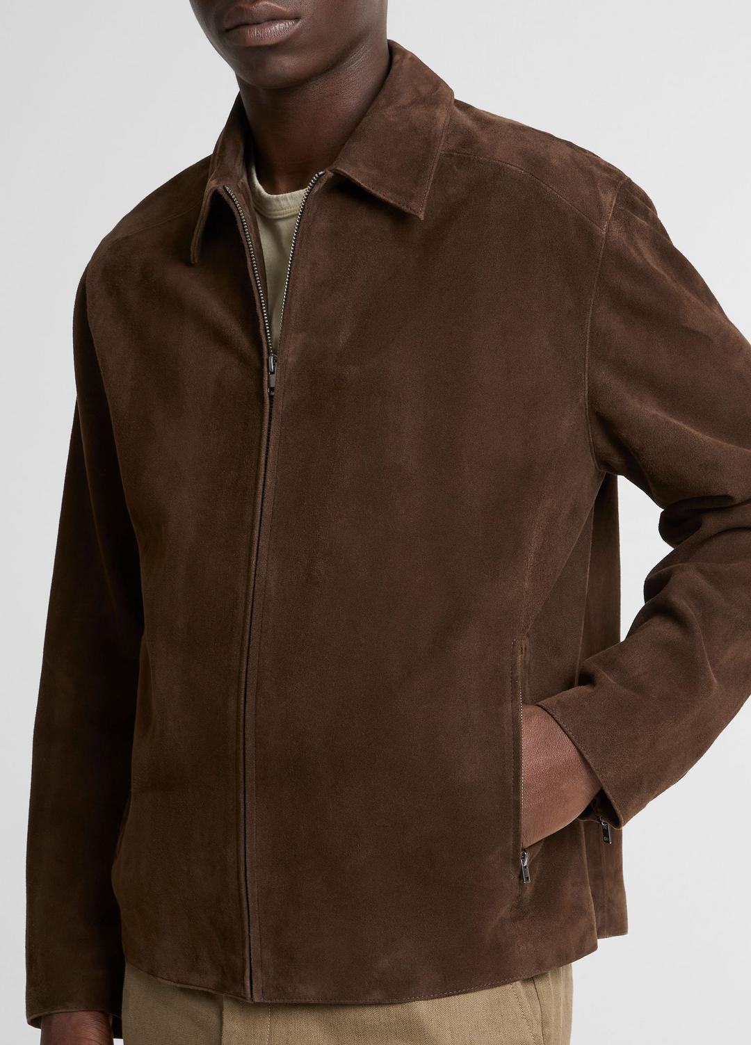 Suede Moto Jacket in Jackets