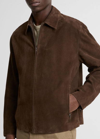 Suede Moto Jacket in Jackets