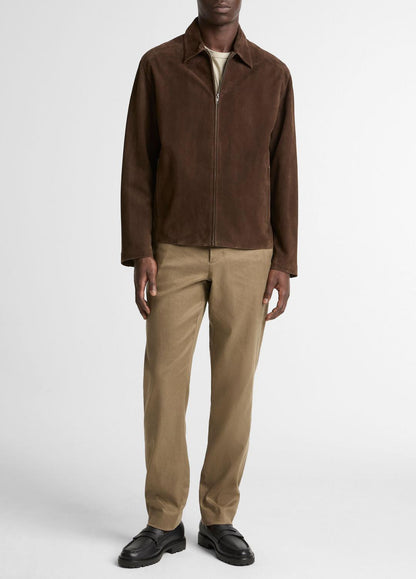 Suede Moto Jacket in Jackets