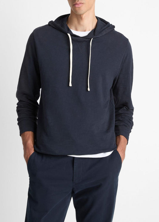 Textured Cotton Hoodie in Sweatshirts & Hoodies