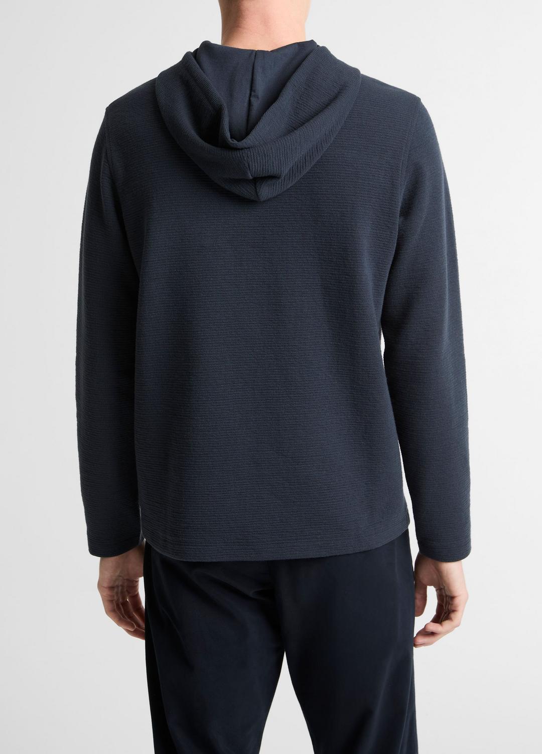 Variegated Stripe Double-Face Cotton-Blend Hoodie in Sweatshirts & Hoodies