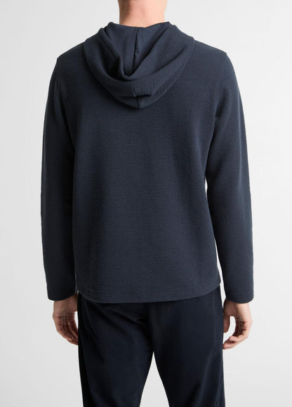 Variegated Stripe Double-Face Cotton-Blend Hoodie in Sweatshirts & Hoodies
