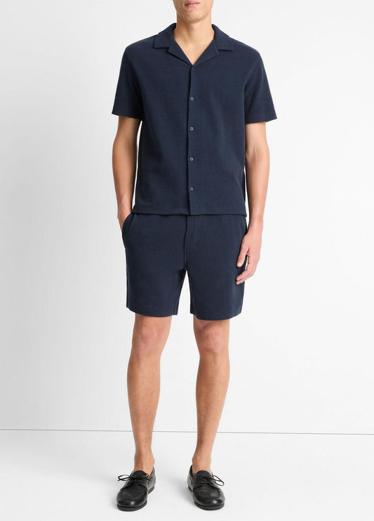 Cotton Bouclé Pull-On Short in Shorts