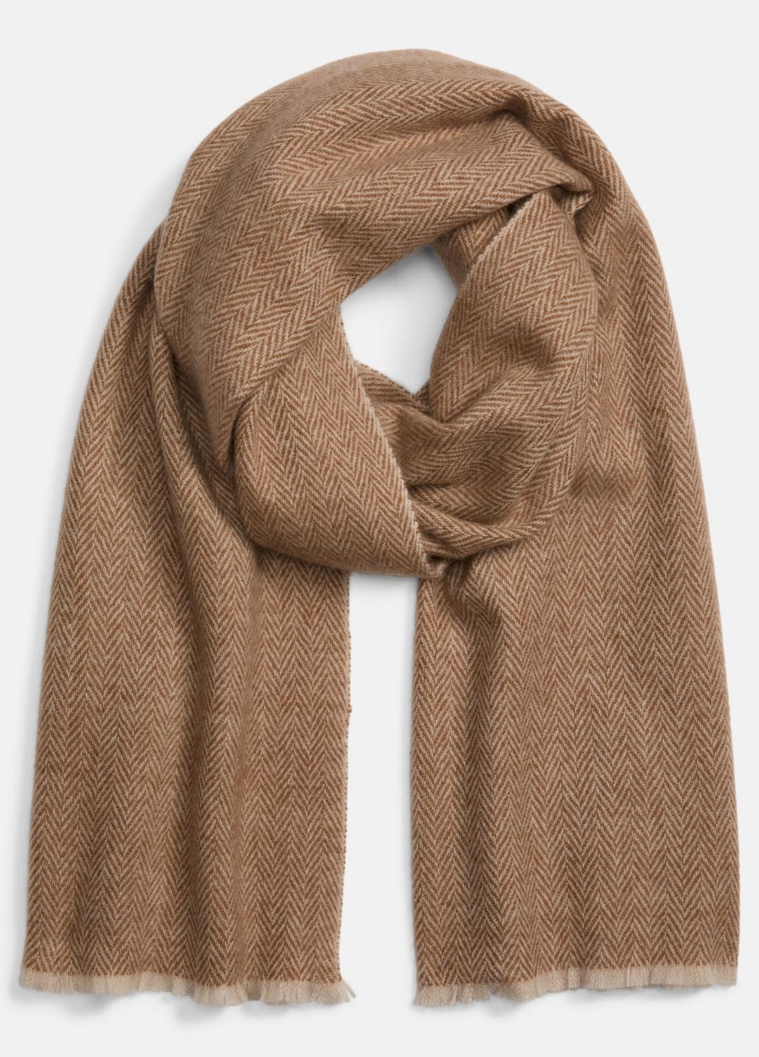 Herringbone Cashmere Scarf in Scarves & Hats