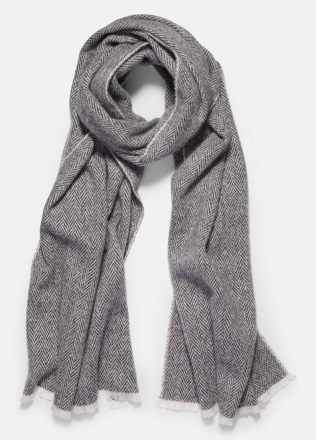 Herringbone Cashmere Scarf in Scarves & Hats
