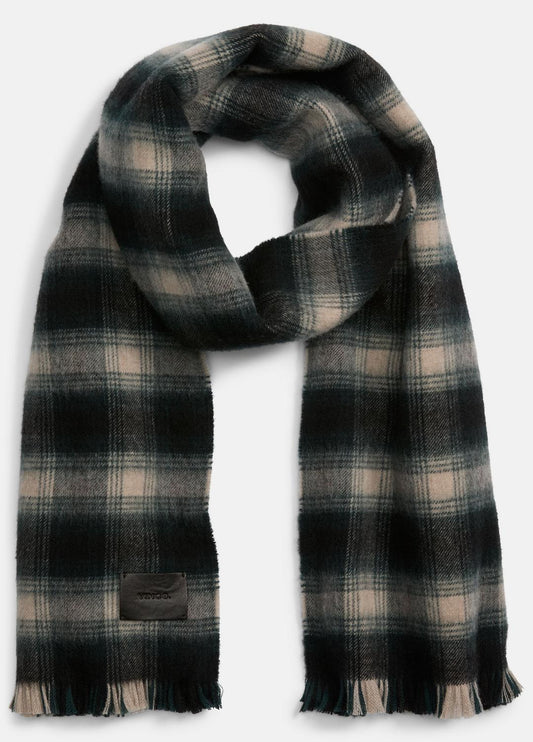 Brushed Plaid Wool Scarf in Scarves & Hats