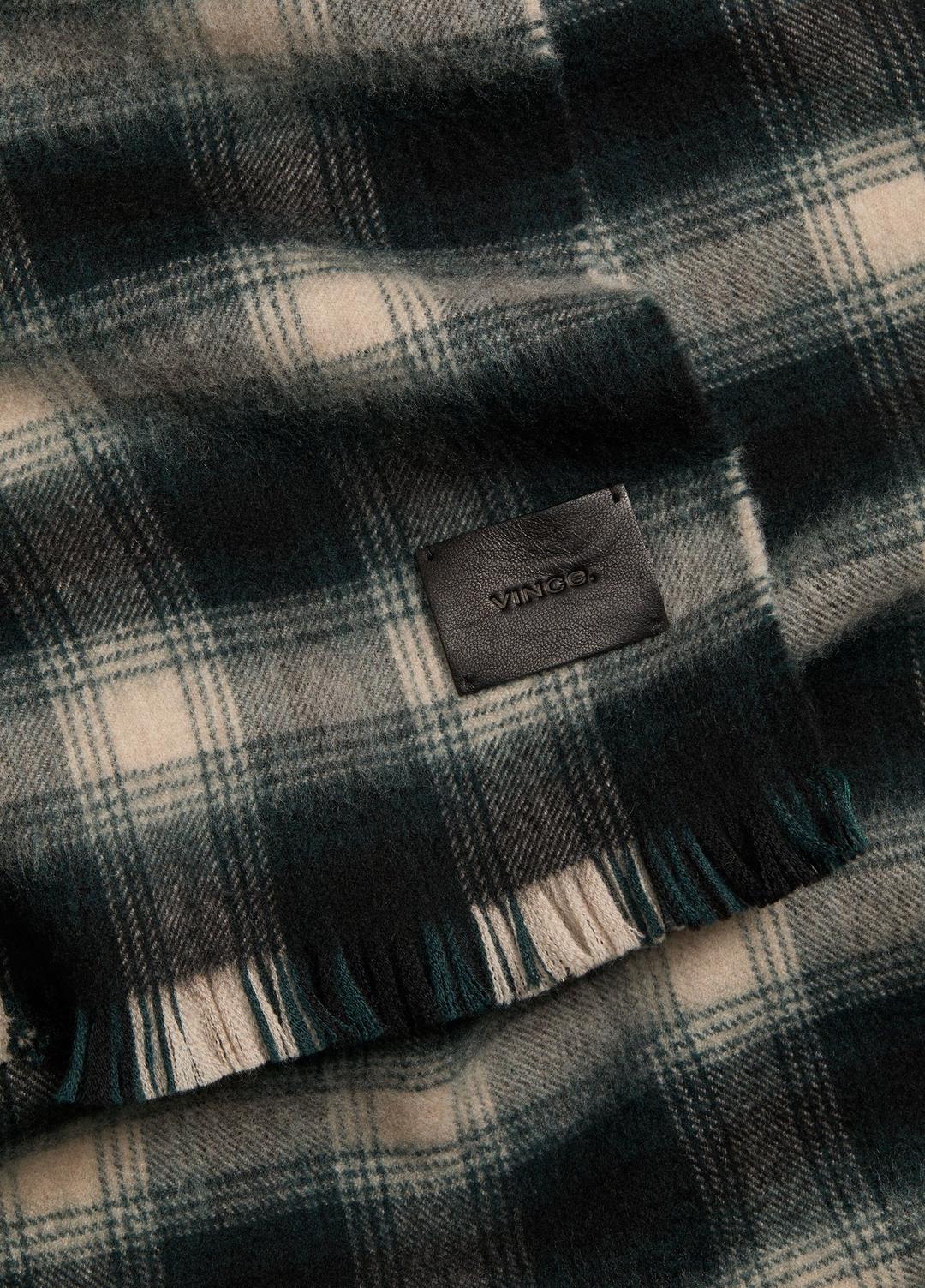 Brushed Plaid Wool Scarf in Scarves & Hats