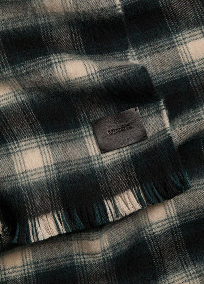 Brushed Plaid Wool Scarf in Scarves & Hats
