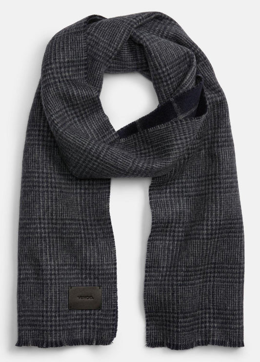 Double-Face Plaid Wool-Cashmere Scarf in Scarves & Hats
