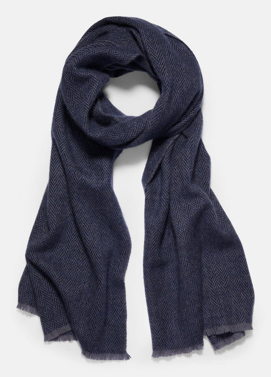 Herringbone Cashmere Scarf in Scarves & Hats