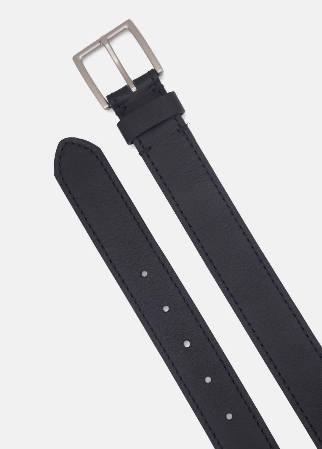 Men's 35mm Stitched Leather Belt in Belts