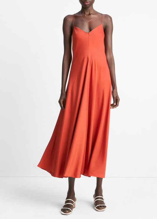 Silk-Blend A-Line Slip Dress in Dresses & Skirts