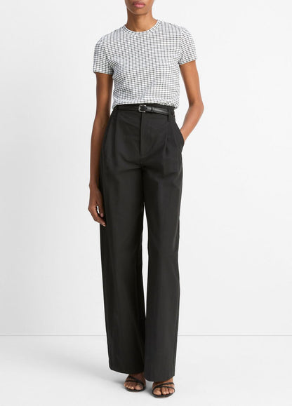 Checked Smocked T-Shirt in Shirts & Tees