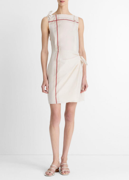 Handkerchief-Stripe Wrap Dress in Dresses & Skirts
