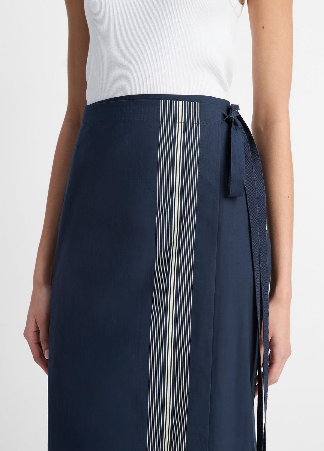 Handkerchief-Stripe Straight Wrap Skirt in Dresses & Skirts