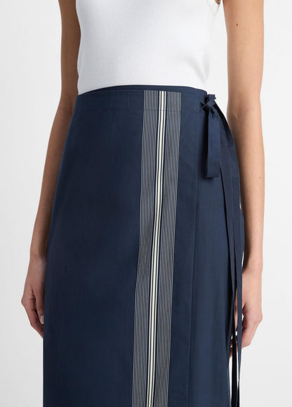 Handkerchief-Stripe Straight Wrap Skirt in Dresses & Skirts
