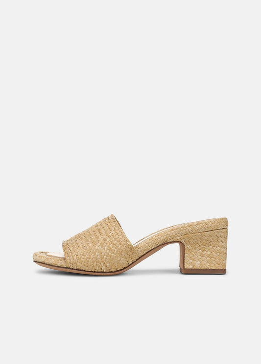 Ariana Raffia Heeled Sandal in Shoes