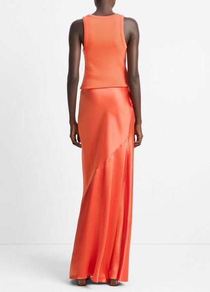 Satin Maxi Skirt in Dresses & Skirts