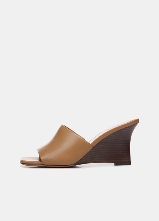 Pia Leather Wedge Sandal in Shoes